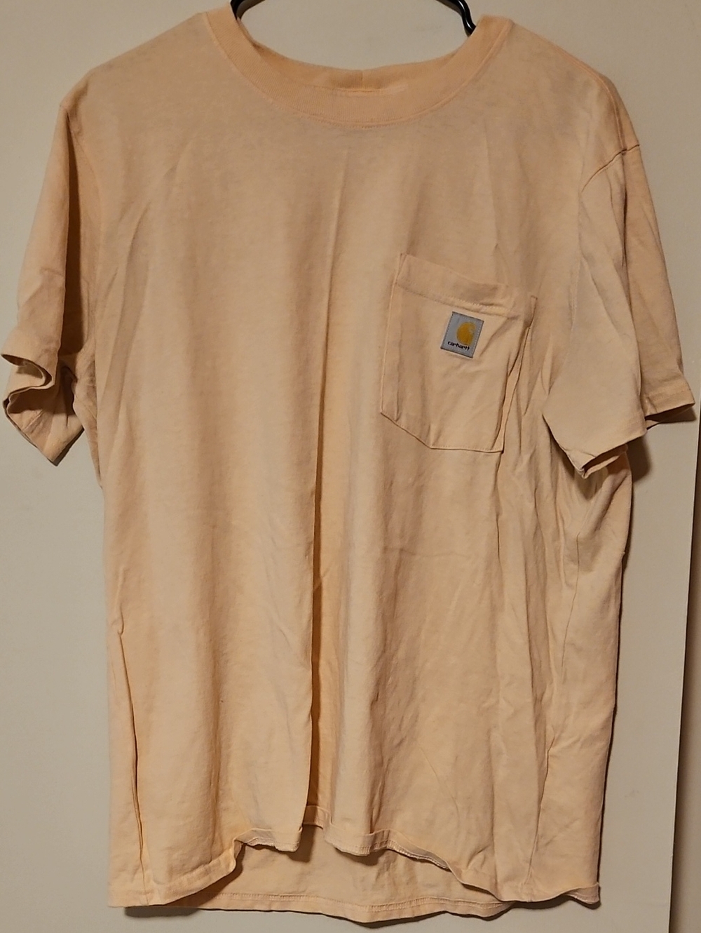 Carhartt Peach Pocket Tee - Soft Peach Crew Neck